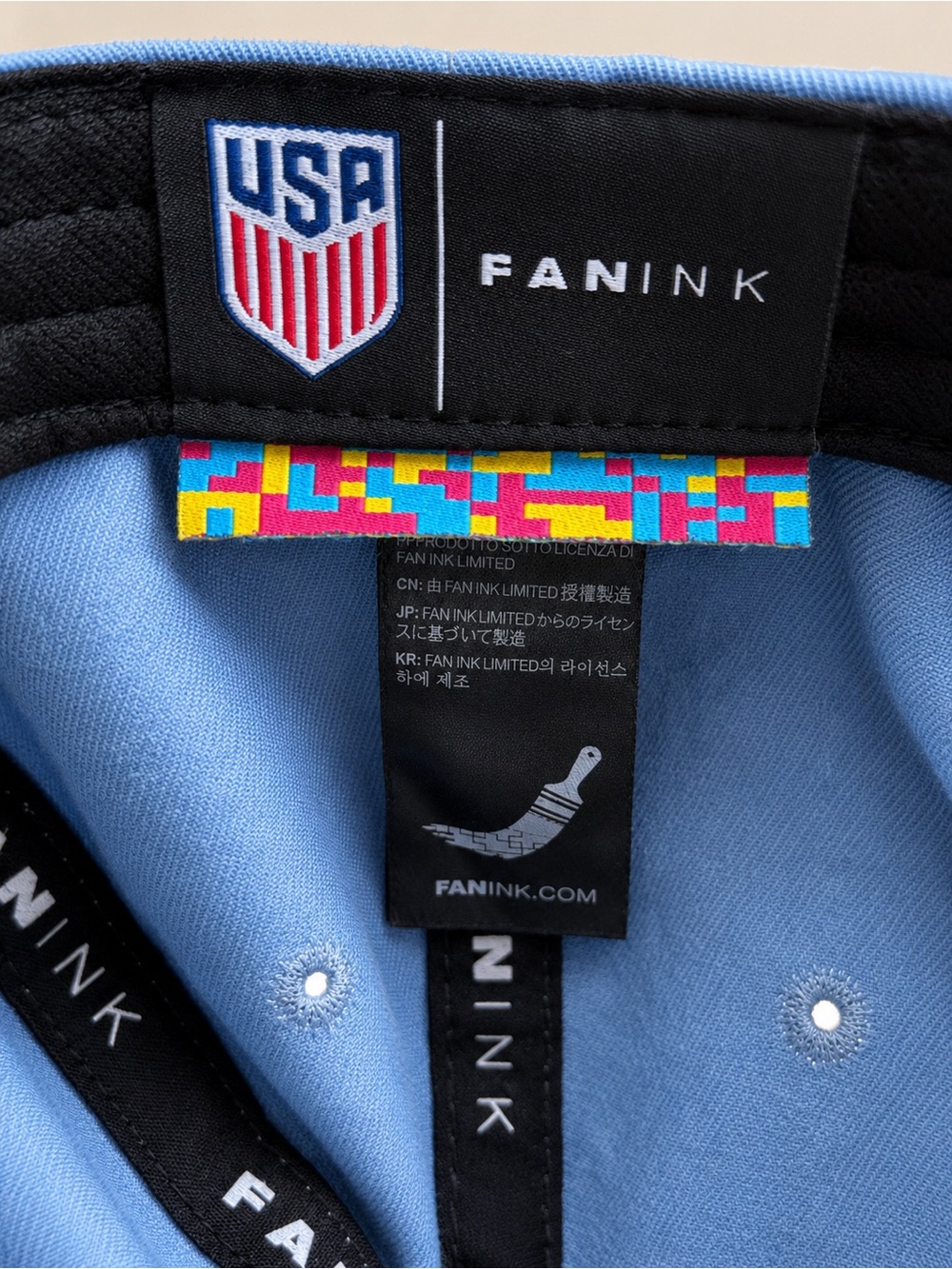 FANINK USA Soccer Snapback Hat Blue Red Vintage 1913 New With Tags - Picture 10 of 10